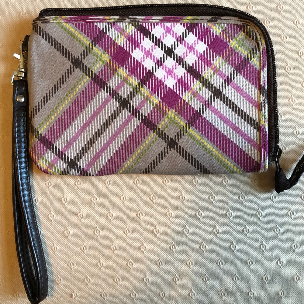 Thirty-one Plaid Wristlet